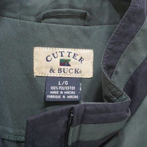 Cutter and Buck Navy Green Golf Jacket